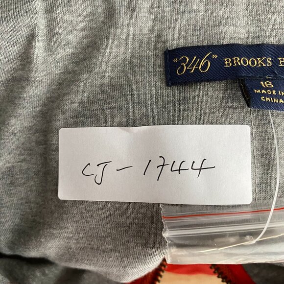 Brooks Brothers Quilted Vest Jacket Size 16 Red Full Zip Flawed NWT CJ-1744 - Picture 2 of 14